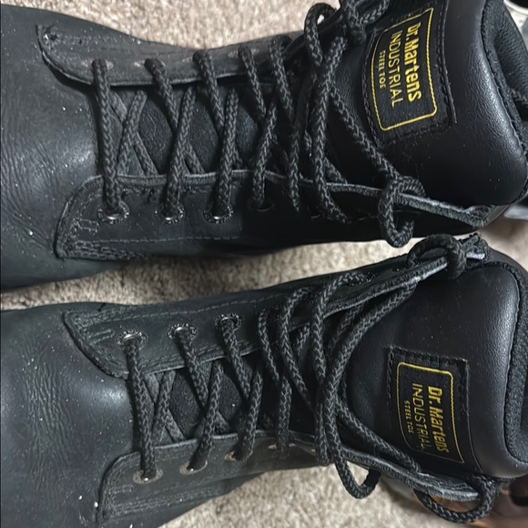 Dr. Martens Black Leather Boots High-Top Lace-Up